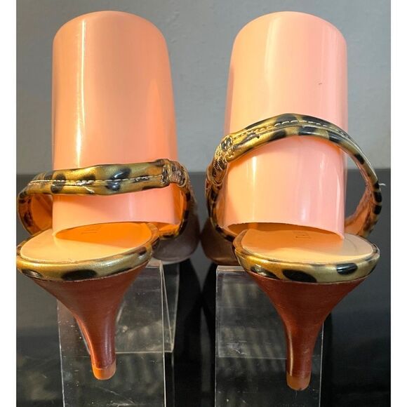 Talbots New slingbacks brown with leopard pattern 8.5 M Pointed Front Slip On - Picture 5 of 10